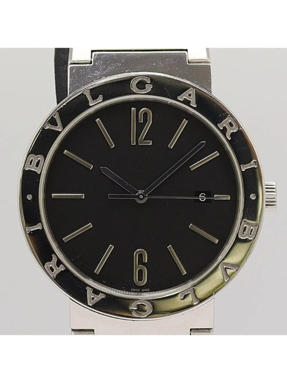 Bvlgari Bulgari Automatic Date Back Scale Black Dial Watch